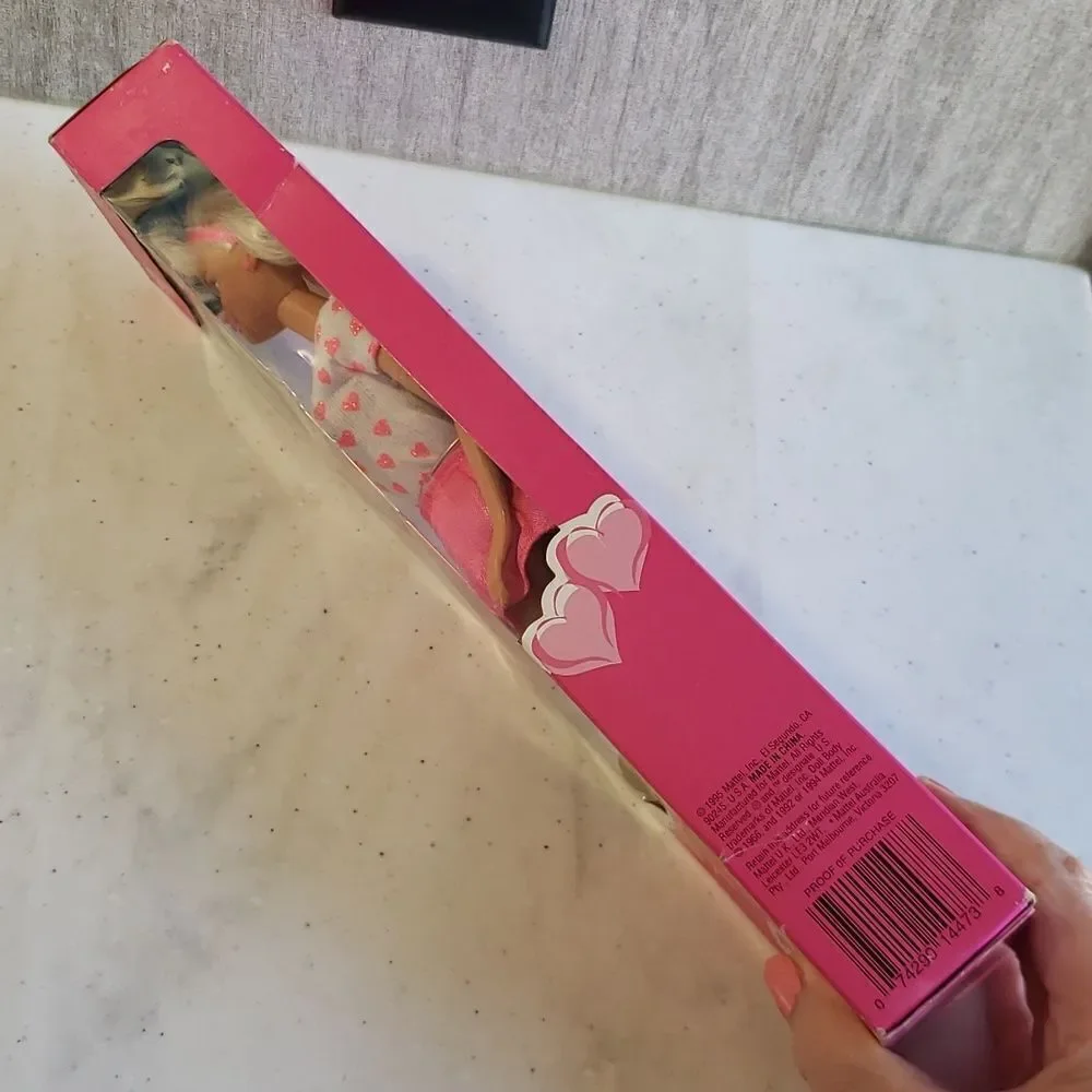 Vintage 1995 Mattel Pretty Hearts Barbie New in Original Sealed Box